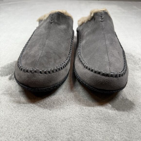 Sorel Falcon Ridge II Slippers Mens 11 Grey Comfort Cozy Faux Fur NM3462-052 - Picture 3 of 9